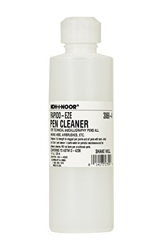 Koh-I-Noor Rapido-Eze Cleaning Solution, 8 oz. Bottle, 1 Each