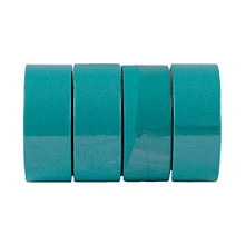 Load image into Gallery viewer, Duck Washi Tape for Crafting and Decorating, Turquoise, 0.75 in. x 15 yd, 4 Rolls
