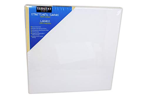 Sargent Art 90-2014 30x30-Inch Stretched Canvas, 100% Cotton Double Primed