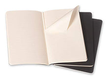 Load image into Gallery viewer, Moleskine Cahier Journal, Soft Cover, Pocket (3.5&quot; x 5.5&quot;) Ruled/Lined, Black, 64 Pages (Set of 3)
