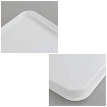 Load image into Gallery viewer, DynkoNA Restaurant Food Trays Serving Tray Plastic Set of 6, White
