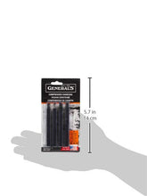 Load image into Gallery viewer, General Pencil 957ABP Compressed Charcoal Sticks 4/Pkg-Black - Soft Assorted
