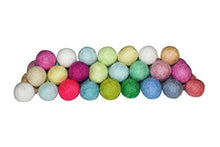 Load image into Gallery viewer, Inozin Wool Felt Pom Pom Balls - Decorative Felting Kit for DIY Arts &amp; Crafts Projects - Pure Woolen Beads for Garlands &amp; Ornaments - Made in Nepal, New Zealand Wool - Bright Colors, 50 Pieces, 2 cm
