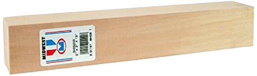 Midwest Products 4421 Micro-Cut Quality Basswood Block, 2 by 3 by 12-Inch