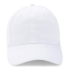 Load image into Gallery viewer, Paramount Apparel Baseball Cap Men Women Plain Blank Solid Adjustable Ball Cap Hat (White)
