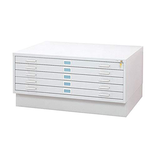 Safco Products Flat File Closed Base for 5-Drawer 4996WHR Flat File, sold separately, White