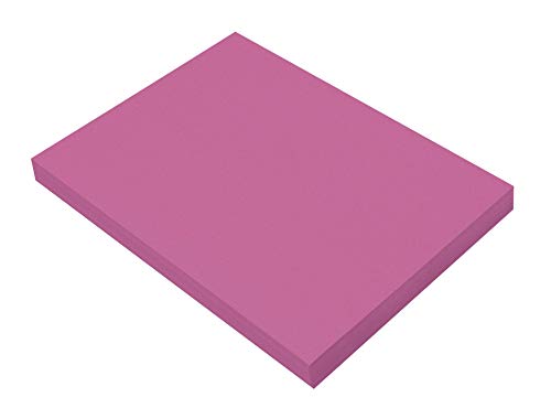 SunWorks Heavyweight Construction Paper, 9 x 12 Inches, Magenta, 100 Sheets