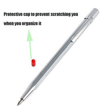 Load image into Gallery viewer, Fashionclubs 6&quot; Tungsten Carbide Scribe and Etching Pen Carve Engraver Scriber Tools for Stainless Steel,Ceramics and Glass,Pack of 4
