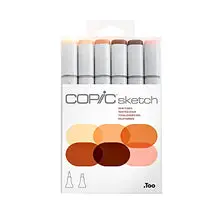 Load image into Gallery viewer, Copic Markers 6-Piece Sketch Set, Skin Tones I
