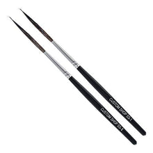 Load image into Gallery viewer, Custom Shop SS Scroll/Script Writer Pinstriping Brush Kit (#1 &amp; #2) (Pack of 2 Brushes Both a #1 and #2) - High Performance Striping Brushes
