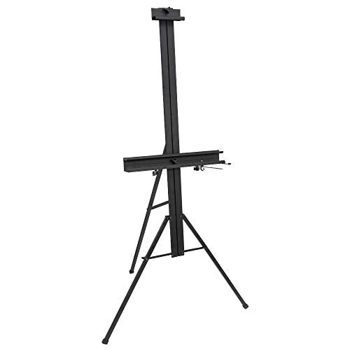 ORIKUA Single Mast Artists Studio Easel with Height Adjustable to 69 inches with Bag Suitable for Floor、Outdoor and Display.