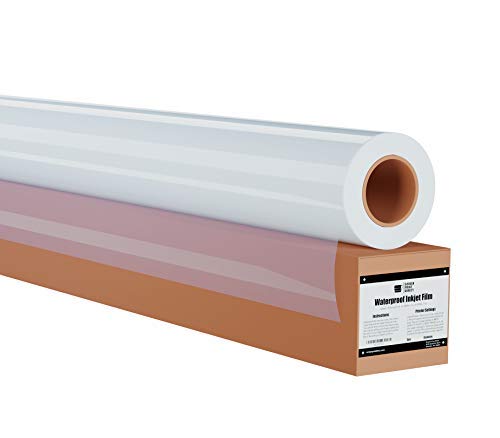 5 MIL Waterproof Screen Printing Inkjet Film Transparency 1 Roll 13 x 100