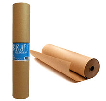 Load image into Gallery viewer, Kraft Brown Wrapping Paper Roll 48&quot; x 1,800&quot; (150 ft) – 100% Recyclable Craft Construction and Packing Paper for Use in Moving, Bulletin Board Backing and Paper Tablecloths
