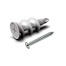 Load image into Gallery viewer, RIFAA Self Drilling Drywall Anchors and Screws Kit of 40 Pieces - Wall Anchors Holds 50 Lbs - Install Hardware - Mount and Hang from Drywall and Doors
