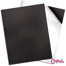 Load image into Gallery viewer, Craftopia Magnetic Adhesive Sheets | 8&quot; x 10&quot; | Pack of 10 | Magnets for Crafts! - Flexible Peel and Stick Self Adhesive for Crafts Photos Stamp Dies and More (8&quot;x10&quot; 10 Pack)

