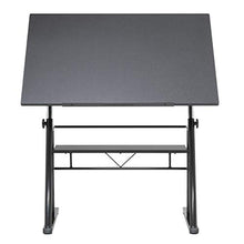 Load image into Gallery viewer, STUDIO DESIGNS Zenith Craft Desk Drafting Table, Top Adjustable Drafting Table Craft Table Drawing Desk Hobby Table Writing Desk Studio Desk, Black, 13340
