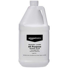 Load image into Gallery viewer, Amazon Basics All Purpose Washable School Liquid Glue, Great for Making Slime, 1 Gallon Bottle, 2-Pack
