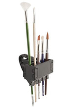 Load image into Gallery viewer, Brush Grip Paintbrush Holder and Drying Rack/Caddy, Painting Supplies (Black)

