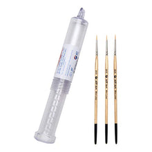 Load image into Gallery viewer, AIT Art Mini Liner Detail Paint Brushes, Size 20/0, Pack of 3, Handmade in USA for Trusted Performance Painting Small Details with Oil, Acrylic, and Watercolors
