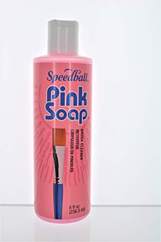 Speedball Pink Soap Brush Cleaner 8 fl oz