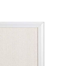 Load image into Gallery viewer, U Brands Cork Linen Bulletin Board, 20 x 30 Inches, White Wood Frame (2074U00-01)
