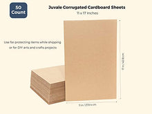 Load image into Gallery viewer, Juvale Corrugated Cardboard Sheets (50 Count) 11 x 17 Inches
