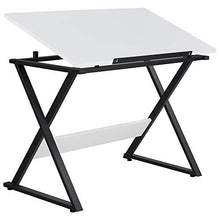 Load image into Gallery viewer, YAHEETECH Drafting Table Artist Desk Draft Desk Drawing Paninting Studying Table w/Tilted Tabletop Art Craft Work Station for Adults Teens Home Office Use
