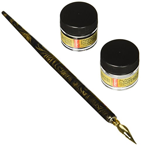 Speedball Signature Series Calligraphy Set, Black and Pen Cleaner
