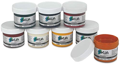 Akua Intaglio Inks - 8-Color Sampler Pack, 59 ml Jars