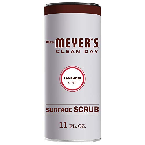 Mrs. Meyer's Clean Day Surface Scrub, Removes grime on Kitchen and Bathroom Surfaces, Non Scratching Powder, Lavender, 11 oz