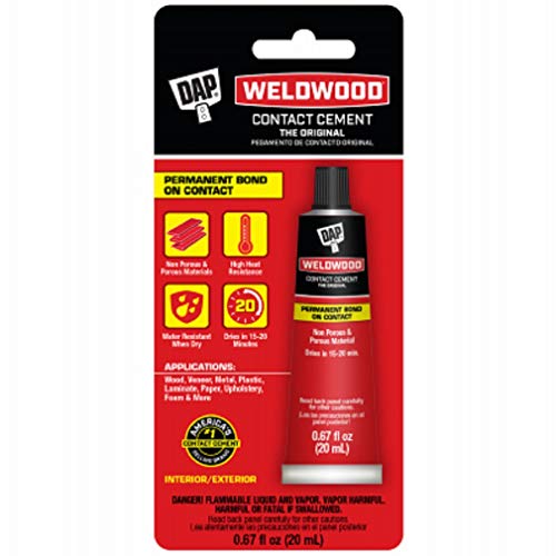 00129 Weldwood Contact Cement, Squeeze Tube, 20-ml. - Quantity 1