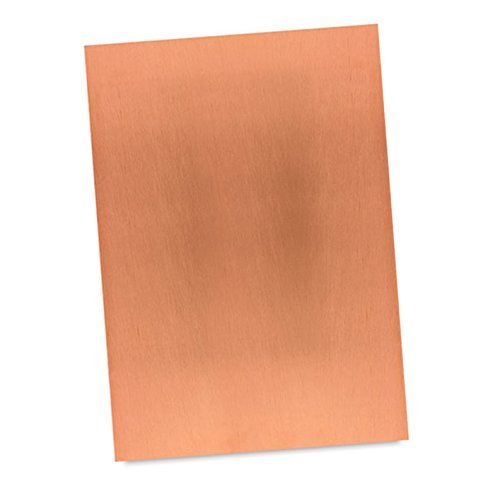 Artist Copper Etching Plate Sheet - Polished for Printing & Intaglio printmaking (3 x 4