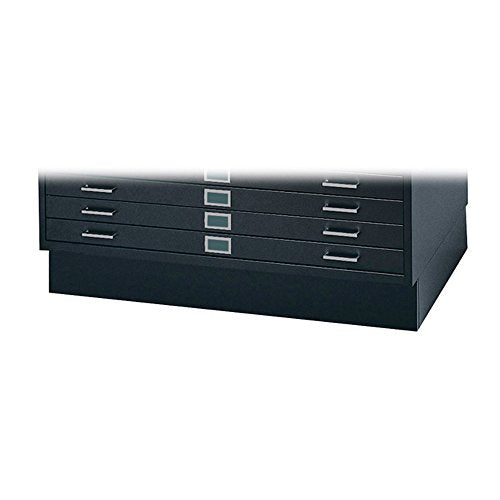 Safco Products Flat File Closed Base for 5-Drawer 4994BLR Flat File, sold separately, Black