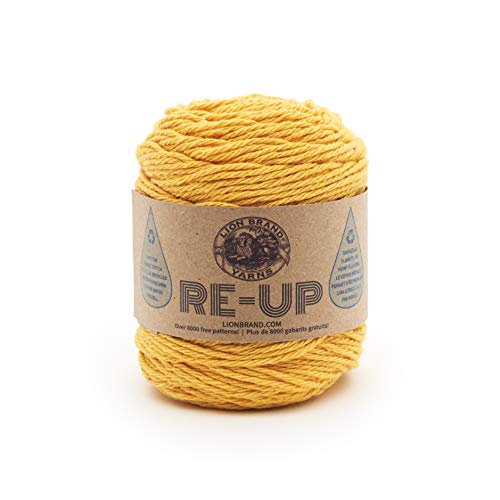 Lion Brand Yarn Re-Up Yarn, Sunflower (1 skein/ball)