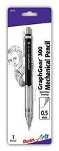 Load image into Gallery viewer, Pentel Arts GraphGear 300 Mechanical Pencil, (0.5mm) Fine line, 1-Pack, Black Barrel

