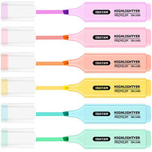 Load image into Gallery viewer, Highlighters, Pastel Colors Highlighter Set, Assorted Colors Highlighters and Pens, Chisel Tip Marker Pens for Adults Kids Students Journaling Highlighting Planner Notes, Office School Supplies

