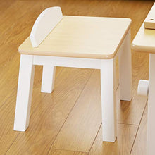 Load image into Gallery viewer, Guidecraft Arts and Crafts Center: Kids Activity Table and Drawing Desk with Stools, Storage Bins, Paper Roller and Paint Cups - Children&#39;s Wooden Learning Furniture
