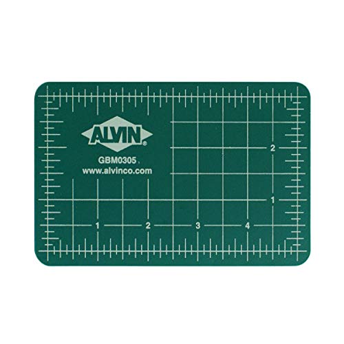  ALVIN GBM Series Professional Self-Healing Cutting Mat,  Green/Black Double-Sided, Rotary Cutting Board for Crafts, Sewing, Fabric -  3.5 x 5.5 inches​ : Drafting Tools : Arts, Crafts & Sewing