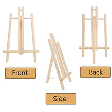 Load image into Gallery viewer, Jekkis 16 x 9.5 Inches Wooden Easel, 3 Packs Tabletop Display Easels, Art Craft Painting Easel Stand for Kids Artist Adults Students Classroom
