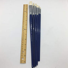 Load image into Gallery viewer, XDT#839 Bright Artist Paint Brushes 6pc White Goat #2 #4 #6 #8 #10 #12 Watercolor
