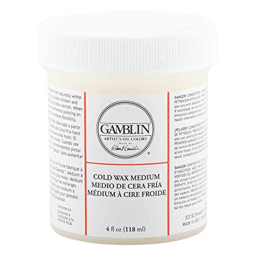 Gamblin Artist Colors Cold Wax Oil Painting Medium Clear 4oz jar