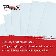 Load image into Gallery viewer, US Art Supply 4 X 4 inch Professional Artist Quality Acid Free Canvas Panel Boards 24-Pack (1 Full Case of 24 Single Canvas Panel Boards)
