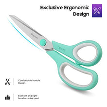 Load image into Gallery viewer, Scissors, iBayam 8&quot; Multipurpose Scissors Bulk 3-Pack, Ultra Sharp Blade Shears, Comfort-Grip Handles, Sturdy Sharp Scissors for Office Home School Sewing Fabric Craft Supplies, Right/Left Handed
