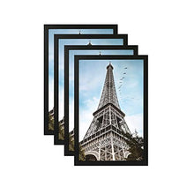 Load image into Gallery viewer, A Plus Poster Frame, 12Wx18L Inch - Black Woodgrain 4 sets
