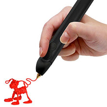 Load image into Gallery viewer, 3Doodler Create+ 3D Printing Pen for Teens, Adults &amp; Creators! - Black (2020 Model) - with Free Refill Filaments + Stencil Book + Getting Started Guide
