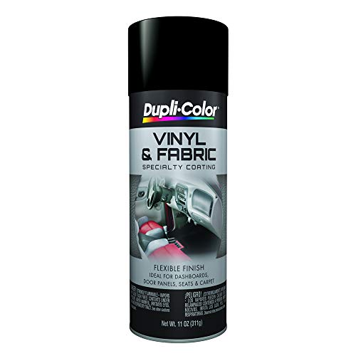 Dupli-Color HVP106 Flat Black High Performance Vinyl and Fabric Spray - 11 oz