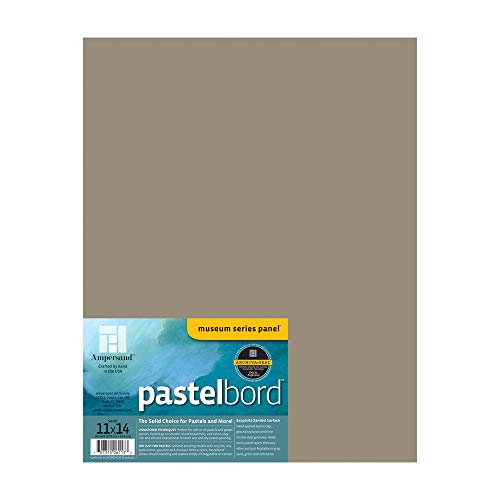 Ampersand Art Supply Pastel Painting Panel: Museum Series Pastelbord, Sand-1/8 Inch Depth