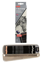 Load image into Gallery viewer, Derwent Sketching Pencils, 4mm Core, Metal Tin, 6 Count (0700836)
