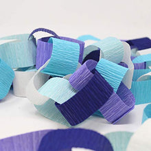 Load image into Gallery viewer, Just Artifacts 70g Premium Crepe Paper Rolls - 8ft Length/20in Width (6pcs, Color: Shades of Blue)
