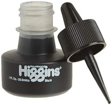 Load image into Gallery viewer, Higgins Pigmented Drawing Ink, Black, 1 Ounce Bottle (44021)
